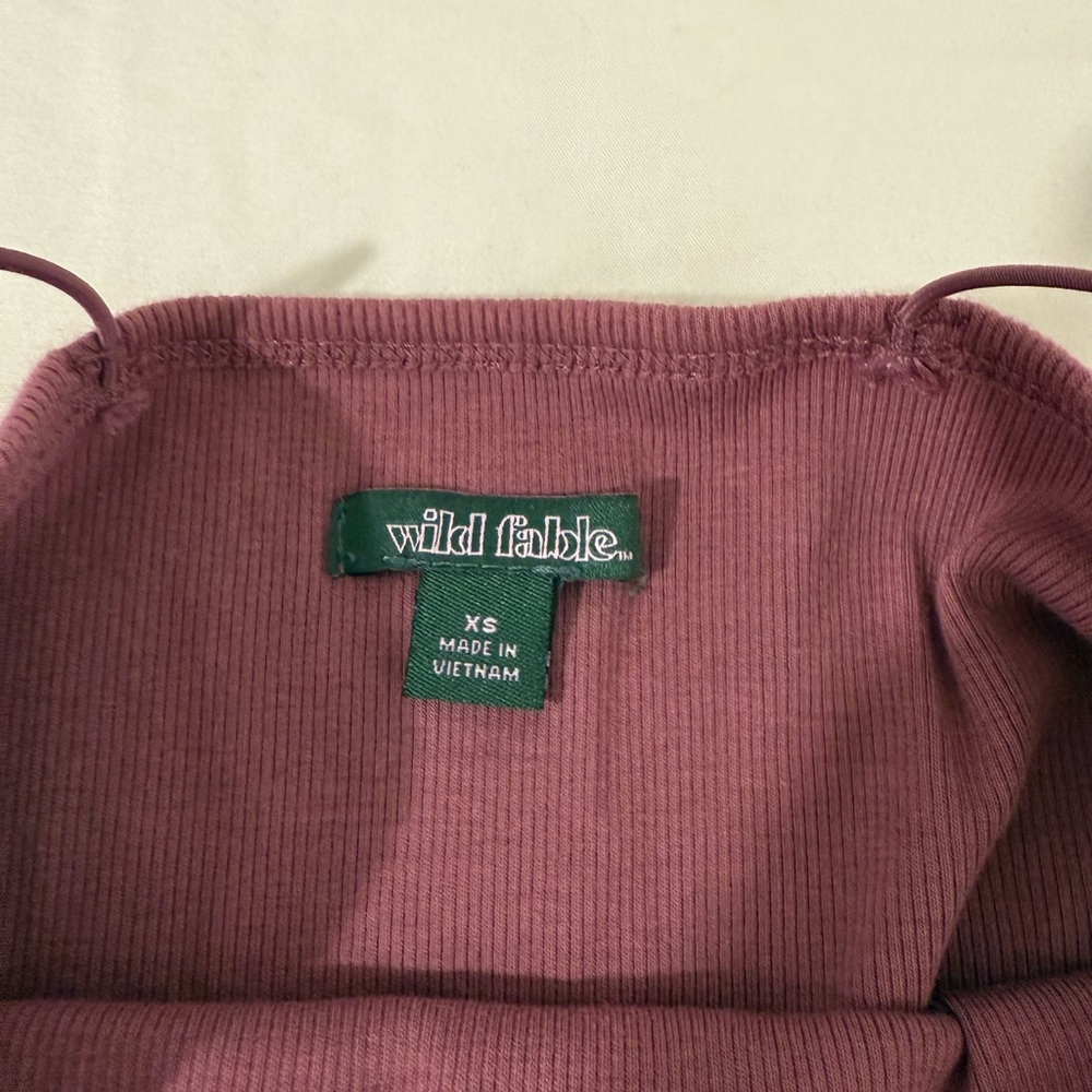 Wild Fable Dusty Rose Ribbed Top - Picture 4 of 5